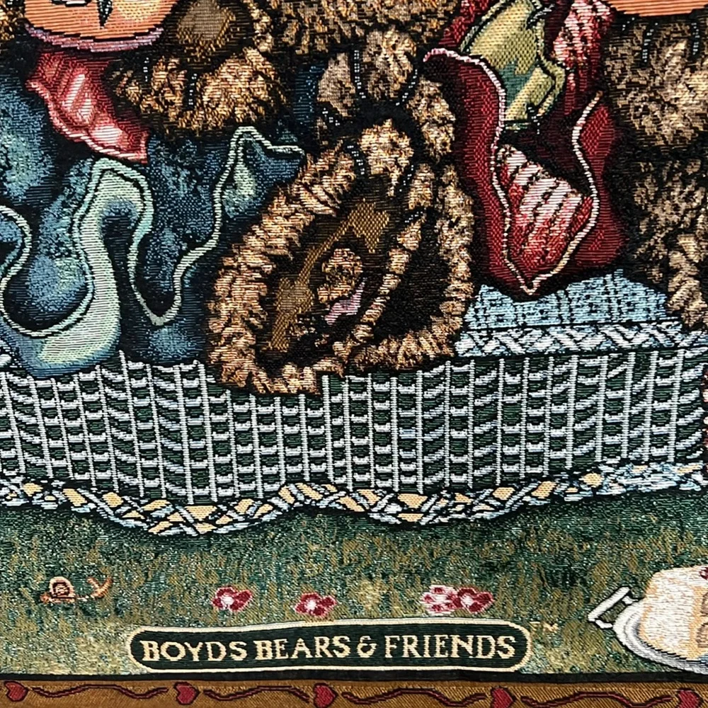 Boyd’s Bear Afternoon Tea Wall Hanging. 26x36